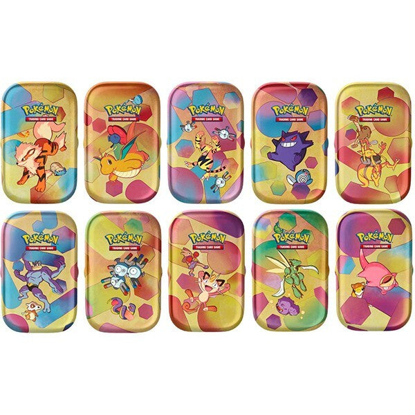 Pokémon TCG – 151 Mini Tins Art Set (Set complet 10 Tins) EN