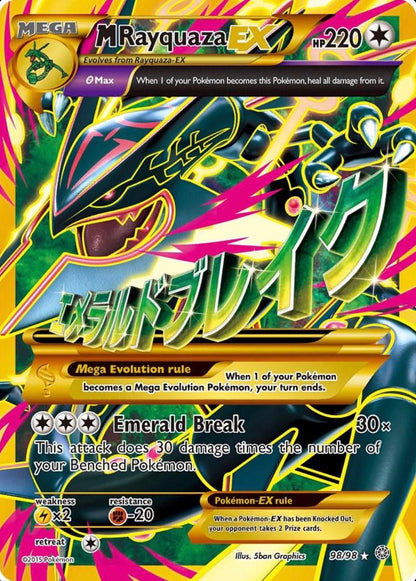 M Rayquaza EX 98/98 Full Art – Ancient Origins (Near Mint)